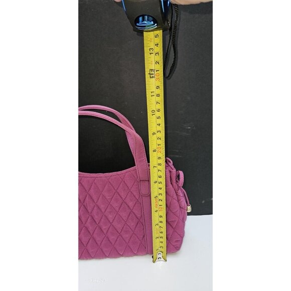 Vera Bradley Pink Magenta Margie Satchel Small Quilted Purse Handbag Raspberry - Picture 3 of 8